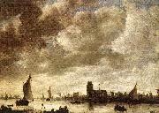 GOYEN, Jan van View of the Merwede before Dordrecht sdg china oil painting reproduction